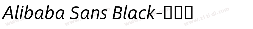 Alibaba Sans Black字体转换